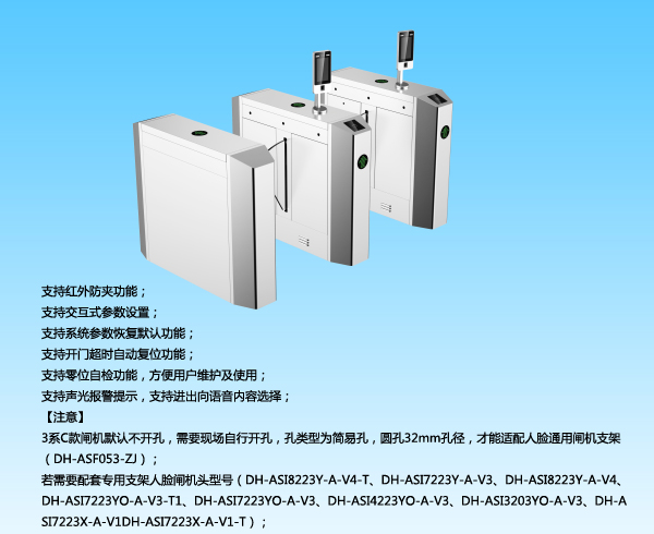 國內(nèi)大華八角斜式翼閘DH-ASG3100C